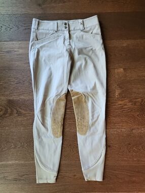 Tredstep Solo Ireland Riding Pants 28R Tan Cropped Equestrian
